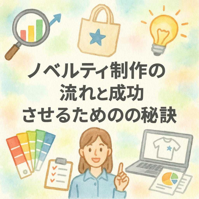 ノベルティ制作の流れと成功させるための秘訣